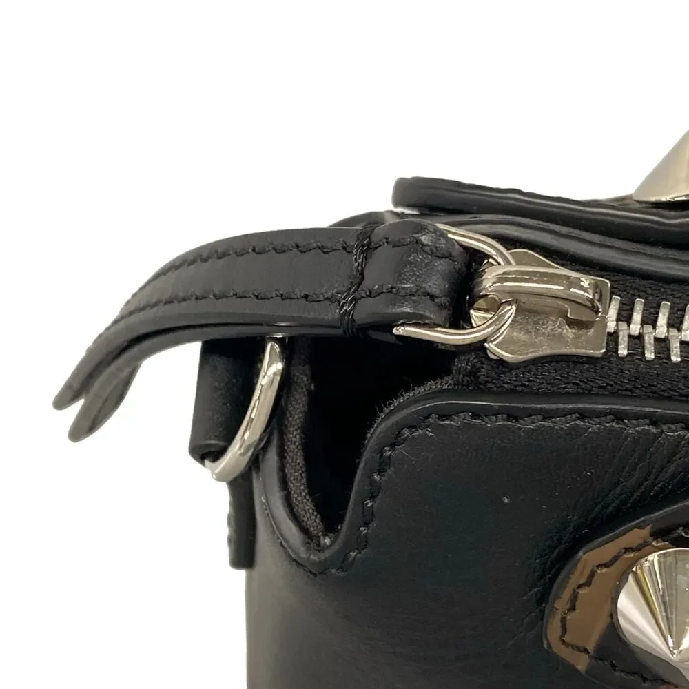Fendi Mini By The Way Handbag 8BL145 Black Dark Brown